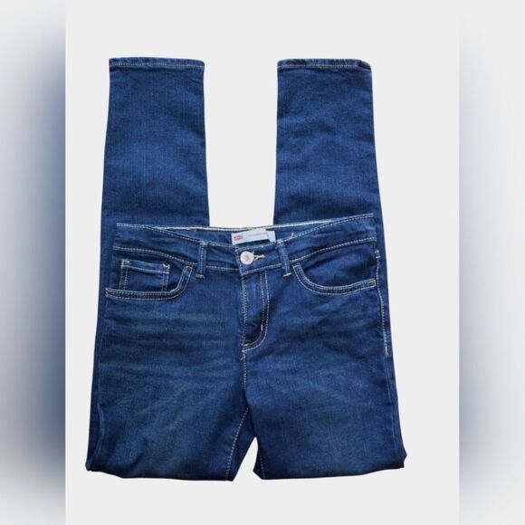 Levi's 711 Blue Super Skinny Jeans - Picture 2 of 6